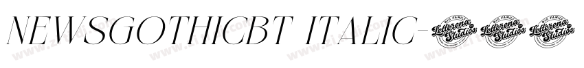 newsgothicbt italic字体转换